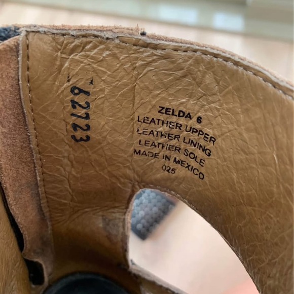 Freebird by Steven Zelda Leathe Studded Heeled Sandals 6 - Picture 3 of 7